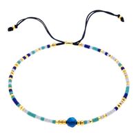 Estilo Simple Ronda Piedra Natural Cuenta De Semillas Cinta Tejido De Punto Mujeres Pulsera sku image 2