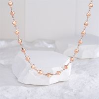 Elegant Simple Style Heart Shape Titanium Steel Plating 18k Gold Plated Necklace main image 6