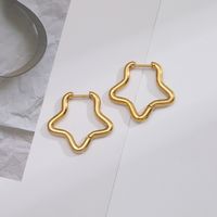 Fashion Geometric Stainless Steel Gold Plated Earrings 1 Pair sku image 2