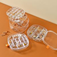 Fashion Solid Color Plastic Jewelry Boxes 1 Piece main image 1