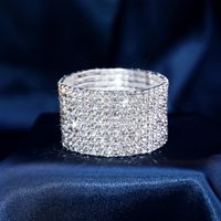 Moda Ronda Aleación Diamante De Imitación Unisexo Brazalete 1 Pieza sku image 10