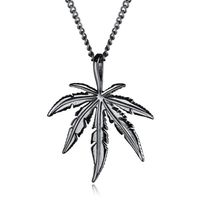 Fashion Maple Leaf Alloy Plating Unisex Pendant Necklace 1 Piece main image 4