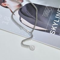 Vintage Style Round Stainless Steel Necklace 1 Piece main image 6