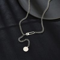 Vintage Style Round Stainless Steel Necklace 1 Piece main image 5