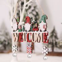 Christmas Fashion Letter Snowman Wood Party Hanging Ornaments 1 Piece main image 4