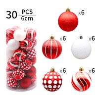 Christmas Fashion Stripe Plastic Party Hanging Ornaments 1 Set main image 3