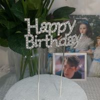 Birthday Letter Alloy Cloth Birthday Cake Decorating Supplies sku image 4