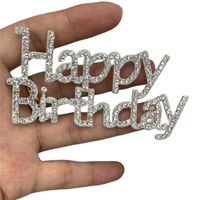 Birthday Letter Alloy Cloth Birthday Cake Decorating Supplies sku image 1