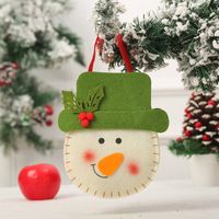 Christmas Fashion Snowman Elk Cloth Party Gift Wrapping Supplies 1 Piece sku image 14