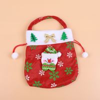 Christmas Fashion Snowman Elk Cloth Party Gift Wrapping Supplies 1 Piece sku image 18