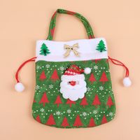 Christmas Fashion Snowman Elk Cloth Party Gift Wrapping Supplies 1 Piece sku image 17