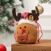 Christmas Fashion Snowman Elk Cloth Party Gift Wrapping Supplies 1 Piece sku image 21