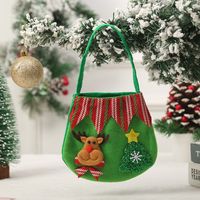 Christmas Fashion Snowman Elk Cloth Party Gift Wrapping Supplies 1 Piece sku image 3