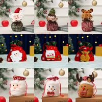 Christmas Fashion Snowman Elk Cloth Party Gift Wrapping Supplies 1 Piece main image 1