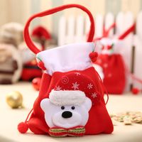 Christmas Fashion Snowman Elk Cloth Party Gift Wrapping Supplies 1 Piece sku image 12