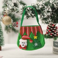 Christmas Fashion Snowman Elk Cloth Party Gift Wrapping Supplies 1 Piece sku image 4