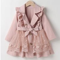 Fashion Solid Color Polyester Girls Outerwear sku image 10