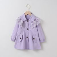 Fashion Solid Color Polyester Girls Outerwear sku image 14