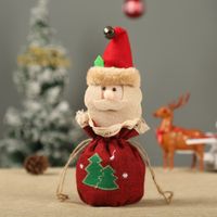 Christmas Fashion Snowman Elk Cloth Party Gift Wrapping Supplies 1 Piece sku image 32