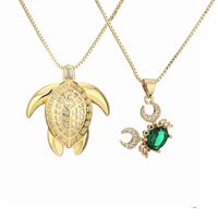 Mode Tortue Crabe Le Cuivre Incruster Zircon Collier main image 8