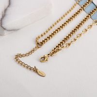 Fashion Letter Titanium Steel Plating Earrings Necklace main image 6