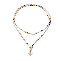 1 Piece Fashion Cross Shell Beaded Pearl Women's Necklace sku image 3