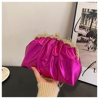 Women's All Seasons Pu Leather Solid Color Fashion Shell Buckle Dome Bag sku image 3