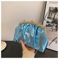 Women's All Seasons Pu Leather Solid Color Fashion Shell Buckle Dome Bag sku image 6