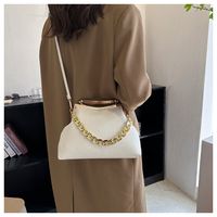 Women's All Seasons Pu Leather Solid Color Fashion Chain Shell Buckle Dome Bag main image 3