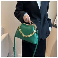 Women's All Seasons Pu Leather Solid Color Fashion Chain Shell Buckle Dome Bag main image 6