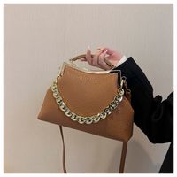 Women's All Seasons Pu Leather Solid Color Fashion Chain Shell Buckle Dome Bag main image 5