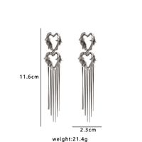 Fashion Heart Shape Alloy Plating Women's Drop Earrings 1 Pair main image 2