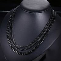 Retro Geometric Stainless Steel Chain Men's Necklace main image 4