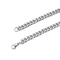 Retro Geometric Stainless Steel Chain Men's Necklace main image 3