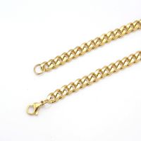 Retro Geometric Stainless Steel Chain Men's Necklace main image 2
