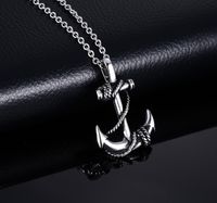 Hip-hop Anchor Stainless Steel Alloy Plating Men's Necklace 1 Piece main image 4