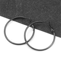 1 Pair Simple Style Geometric Plating Stainless Steel Earrings sku image 7