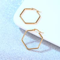 Simple Style Geometric Stainless Steel Plating Earrings 1 Pair main image 5