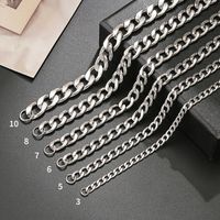 Strassenmode Einfarbig Titan Stahl Einbrennlack Unisex Halskette 1 Stück main image 2