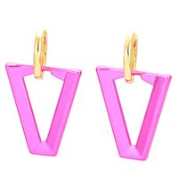 Fashion Solid Color Copper Plating Drop Earrings 1 Pair main image 5