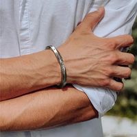 Moda Geométrico Aleación Enchapado Hombres Brazalete 1 Pieza main image 5