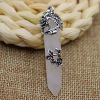 Ethnic Style Geometric Natural Crystal Plating Pendant Necklace 1 Piece sku image 1