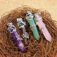 Ethnic Style Geometric Natural Crystal Plating Pendant Necklace 1 Piece main image 1