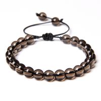 Retro Swirl Pattern Natural Stone Agate Beaded Bracelets 1 Piece sku image 9