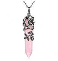 Ethnic Style Geometric Natural Crystal Plating Pendant Necklace 1 Piece main image 3