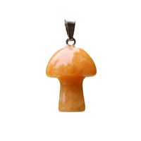 Fashion Mushroom Natural Crystal Polishing Pendant Necklace 1 Piece main image 5