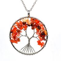 Fashion Tree Natural Stone Plating Pendant Necklace 1 Piece main image 4