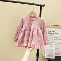 Fashion Polka Dots Polyacrylonitrile Fiber Girls Dresses sku image 6