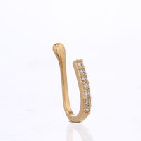 Fashion Moon Crown Alloy Inlay Zircon Nose Ring 1 Piece main image 2