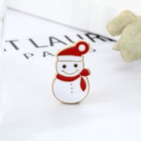 Fashion Santa Claus Metal Women's Brooches sku image 2